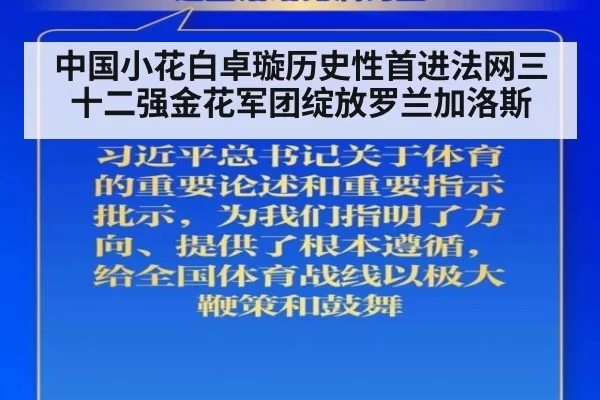中国小花白卓璇历史性首进法网三十二强金花军团绽放罗兰加洛斯